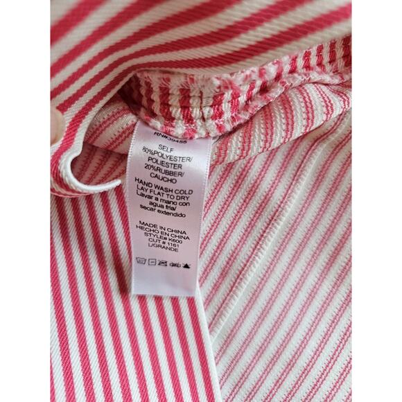 Wow Couture Striped Halter Bandage Dress Women's Size L Bodycon Club wear - Picture 7 of 9